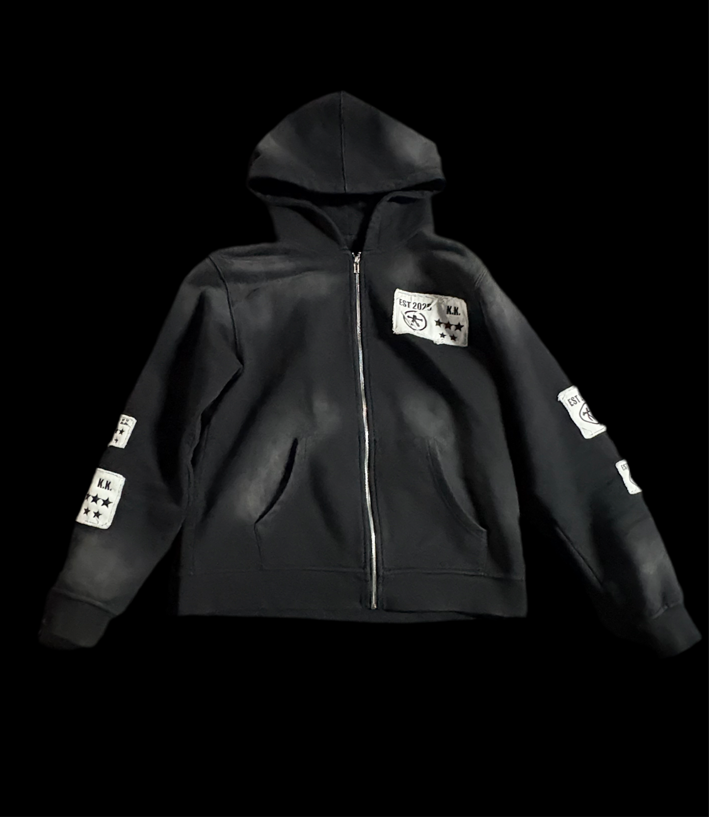 Midnight Comfort Double zip-up (black)